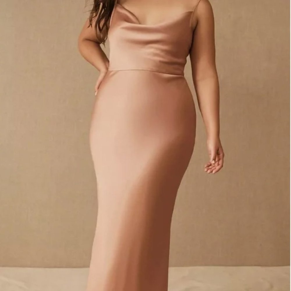 BHLDN/Anthropologie Sedona Sunset Cali Satin Charmeuse Midi Dress - 2 available